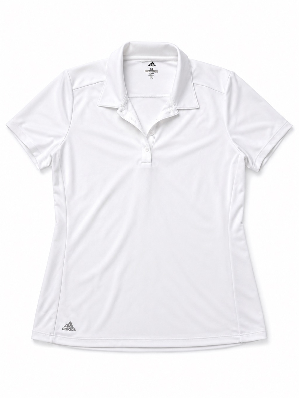 adidas White Women's Polo Performance Short Sleeve